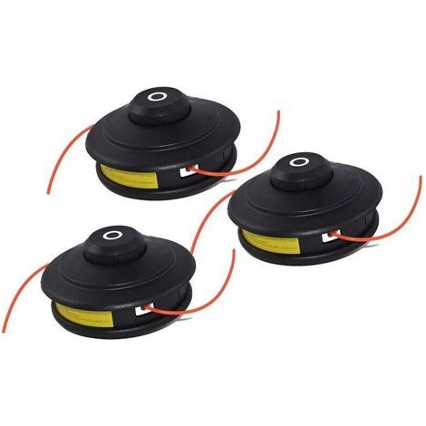 Set mit 3 Fuxtec Doppelfaden-Schneidköpfen mit automatischer Fadenzuführung für Freischneider - Robustes Design für effizientes Schneiden - sofort einsatzbereit. (1/5)