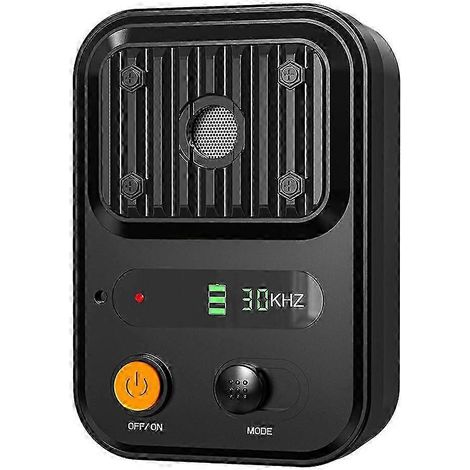 Répulsif à ultrasons pour chiens, dispositif anti-aboiements étanche, rechargeable et portable, trois modes (noir)