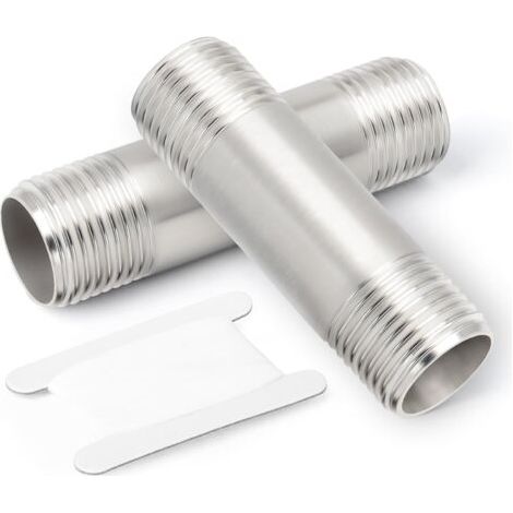 2 pièces de raccords tuyauterie en acier inoxydable, 1/2\ (1/5)
