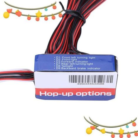 Lampe clignotante RC Kit de 12 LED Clignotantes pour Voiture, Camion et Véhicule radiocommandé 1/10 et jouets modelisme (1/5)