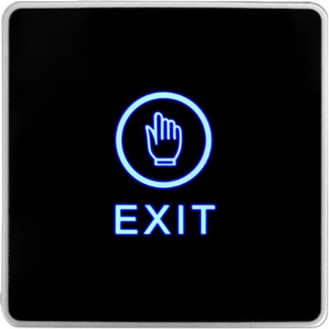 Bouton de Sortie Interrupteur de Déverrouillage de Porte DC12V NO NC Voyant LED pour système de contrôle d'accès de porte avec voyant bleu. OPEN (1/5)