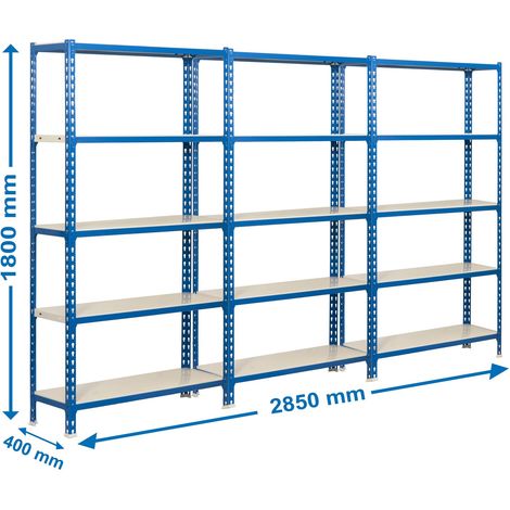 Estantería SIMONRACK SimonrackPack 3 simonclick 5/400 azul/blanco