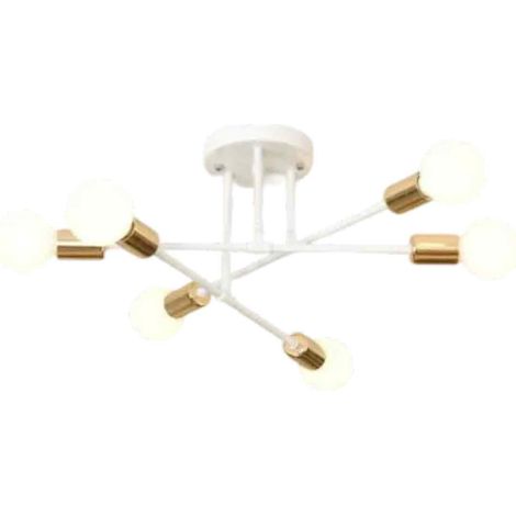Plafonnier minimaliste moderne, lampe créative pour chambre ou salon, lampe de couloir, lampe en fer forgé pour restaurant ou salon de thé. (1/5)