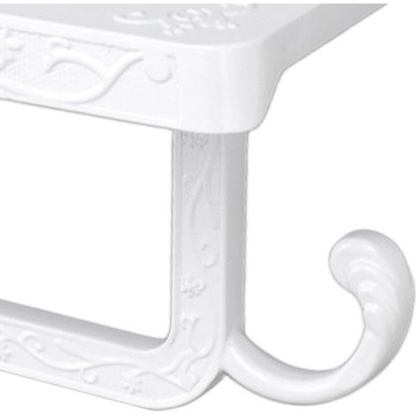 Porte-papier toilette mural en aluminium spatial – Style américain – Avec support téléphone – Modèle B (boîte kraft) (1/5)