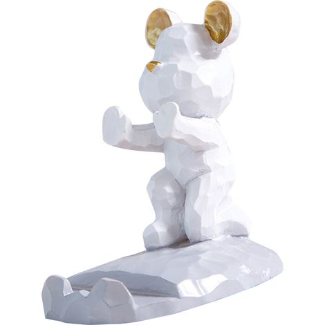 Support Ourson Mignon Support Téléphone Portable Tablette Blanc Pliable (1/5)