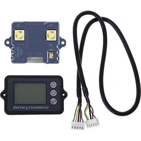 TK15 5-50A 8-120V Compteur de Coulomb avec boîtier, indicateur de batterie pour véhicule électrique, détecteur de capacité au lithium fer phosphate.
