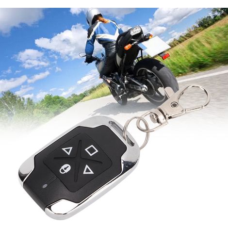 Télécommande sans fil pour moto, compatible avec les véhicules électriques/voitures/portes de garage/éclairages LED, etc., bouton d'apprentissage (pile intégrée incluse) (K01) (1/5)