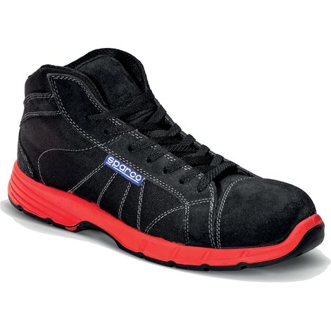 Sparco Zeltweg Challenge-H S3-SRC chaussure de se'curite' montante taille 36 en cuir sue'de' et nylon imperme'ables avec embout de protection couleur noir gris rouge Nero/Grigio/Rosso 36 (1/2)