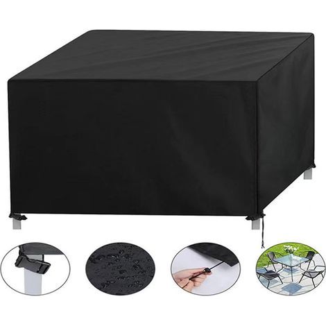 Housse Rectangulaire pour Mobilier de Jardin – Oxford 420D Imperméable, Anti-UV et Anti-Poussière – Protection Extérieure Résistante pour Table, Chaise, Canapé – 170×94×70 cm (1/5)