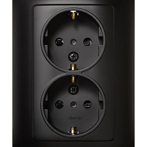 PRISE ENCASTRABLE NOIRE DOUBLE