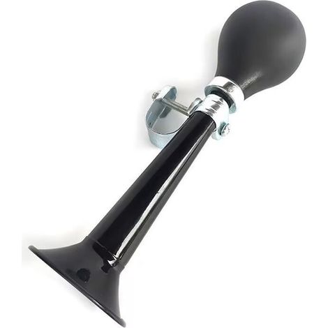 Bocina negra para bicicleta (9 pulgadas / 210 mm),Campana clásica de presión manual para bicicletas infantiles (1/3)