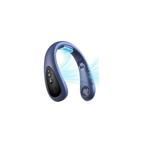 Mini ventilateur portable 5000 mAh – Ventilation mains libres sans pales – Plaque de refroidissement 360° – Idéal pour espaces confinés