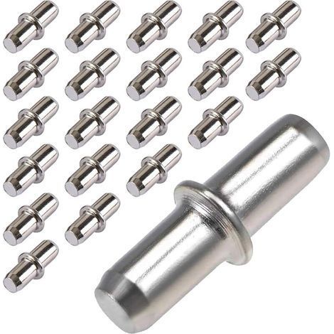 20 Pack Shelf Brackets, Brackets and Brackets for Shelving, Fixing Brackets for Furniture, Cabinets, Shelf Brackets - 5 x 16 mm (1/5)