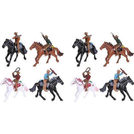 figurines de cowboys de l'Ouest pour décorer un bureau ou une table-11X7X2CM-Random Color (1/2)