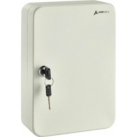 Principales support Meuble de rangement de sécurité en acier Valet Lock Box (48 principales, Blanc) (1/5)