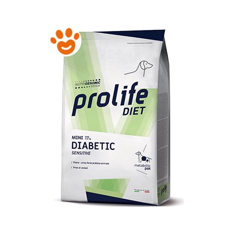 Prolife Dog Veterinary Mini Diabetic Sensitive  - Prolife Dog Veterinary Mini Diabetic Sensitive - Sacco Da 5 Kg