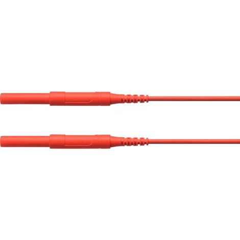 Schützinger HSPL 8568 / AWG16 / 50 / RT Puntali di sicurezza Spina 4 mm Spina 4 mm Rosso 1 pz.