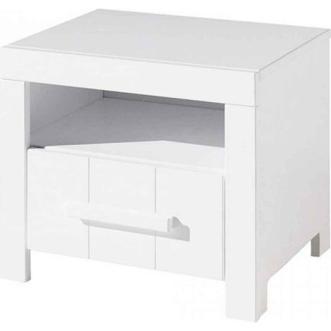 Table de Chevet "Erik" 50cm Blanc