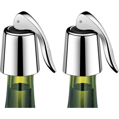 Bouchon pour bouteilles de vin ouvertes, bouteille de vin en acier inoxydable-AquaForge (1/5)