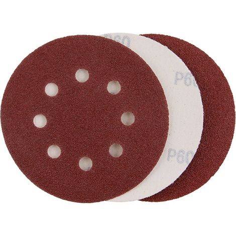 WESTBERG Schleifpapier, Größe P60/125, 3 Stück, 8 Löcher, 22097.01 (1/3)