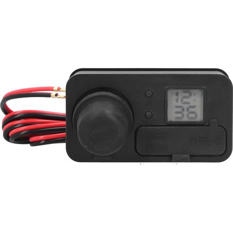 Chargeur USB QC 3.0 Rapide 5V/3A Double Port Allume-Cigare Moto Étanche pour Téléphone GPS (1/5)