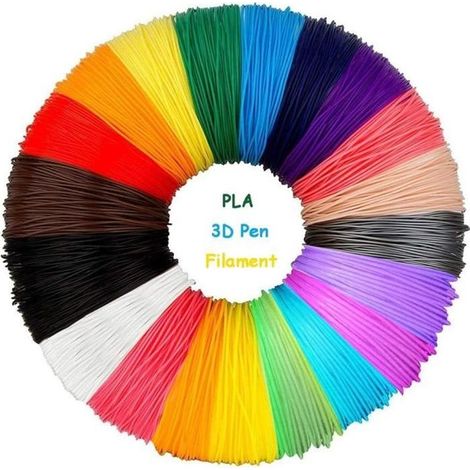 Recharges de Stylo &agrave Impression 3D en PLA, Filament PLA 1.75mm, 20 Couleurs PLA, Filament Imprimante 3D, 3D Print Fil[14] (1/4)