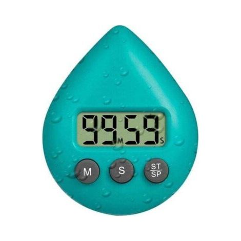 Timer per doccia silenzioso e senza ticchettio - XU, digitale impermeabile, piccolo e grazioso, colore verde - (1/4)