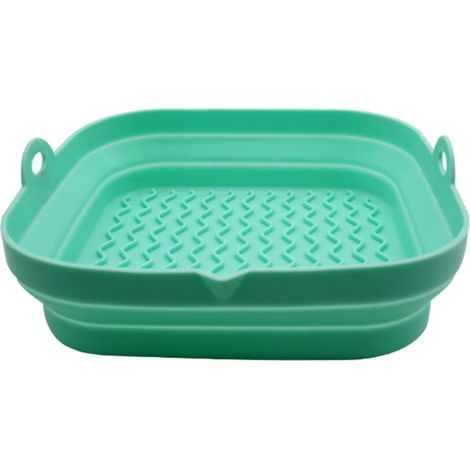 Liner Pour Friteuse À Air - En Silicone Réutilisable - Compatible Panier Carré 21 x 20,3 cm - 1 Pièce (1/5)