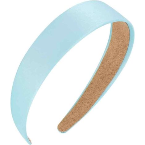 Serre Cheveux - Cuir Synthétique - Plastique Rigide - Bleu Clair - Pour Femme Et Fille - Lot De 1 (1/5)