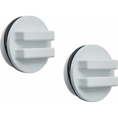 2 Pièces 1. 5 Filetée Retour Ligne Hivernage Plug Filtre Bouchon de Vidange pour Hiver Piscines Pendant Hiver Et pour Piscine Spa Filtre Bouchon de Vidange，