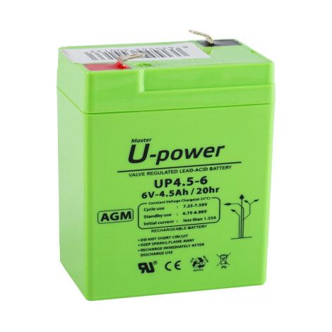 Batería U-Power AGM 6V 4.5Ah