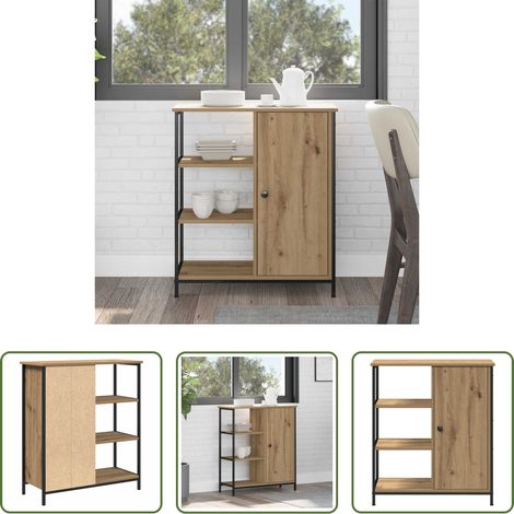 Holz Sideboard - Sideboard Artisan-Eiche 70 x 30 x 80 cm (1/5)