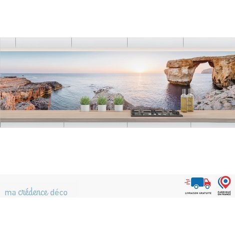 Crédence : Calanques et ile de Malte - Alu composite - 120 - 60 (1/3)