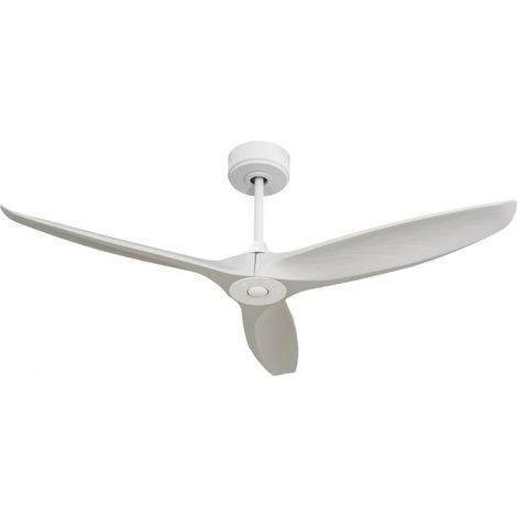 Bolt blanc , Ventilateur déstratificateur d'air, pales bois massif blanc 132 Cm, moteur blanc sans lumière . (1/2)