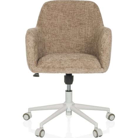 [GEBRAUCHT] B-Ware hjh LIVING Bürostuhl Drehstuhl Home Office beige Bouclé Stoff höhenverstell649 (1/2)