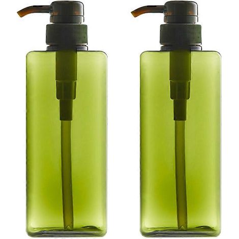 Lot de 2 distributeurs de savon transparents, distributeurs d'huiles essentielles, flacons de shampoing vides et distributeurs de savon. (1/5)