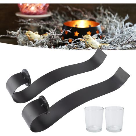 Ensemble de 2 appliques murales en verre, convenant aux chambres, couloirs, salons et espaces intérieurs.-AquaForge (1/5)