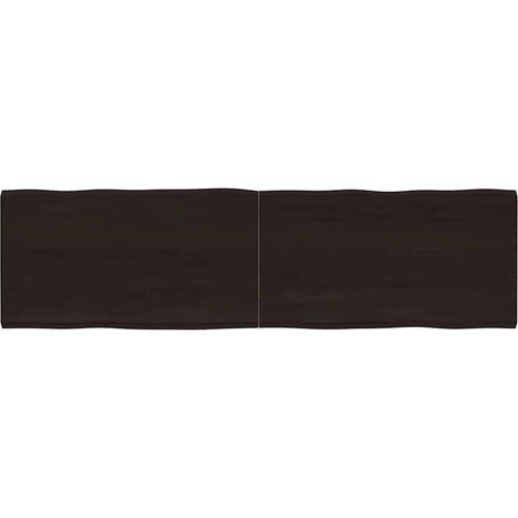 vidaXL Dessus de table bois massif traité bordure assortie (1/5)