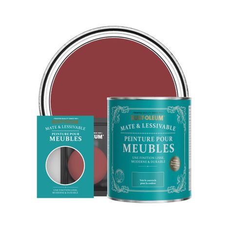 Peinture pour Meubles Mate & Lessivable - Bordeaux (1/3)