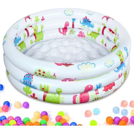 Piscine Enfant, Piscine Gonflable Enfant, Pataugeoire Gonflable Bebe, Pataugeoire Gonflable, Ø 90x22cm Piscine Gonflable Ronde, Baignoire Gonflables Bébé pour Enfants Intérieur et Extérieur