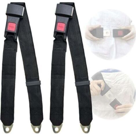 Ceintures de sécurité universelles réglables pour voiture, ceinture de sécurité à 2 points, ceinture de sécurité simple et double, ceinture de sécurité adaptée aux personnes âgées et handicapées, lot