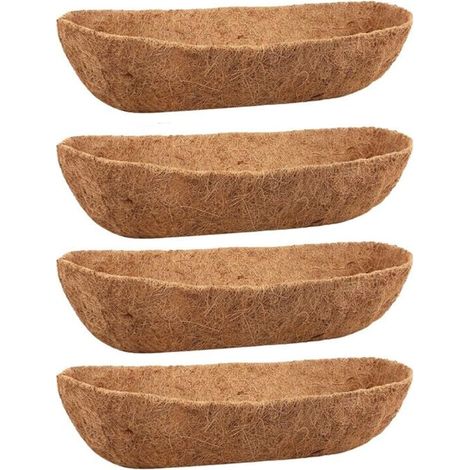Confezione da 4 copridadi per fioriere da 24 pollici, fioriere da parete, ringhiere, ponti, cestini, finestre, naturali (1/4)