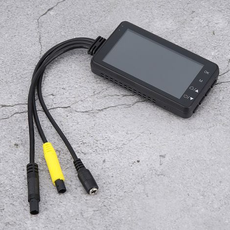 Enregistreur moto double caméra 720P, écran LCD 3 pouces, caméra embarquée cachée, DVR véhicule avec visière, kit dashcam moto (1/5)