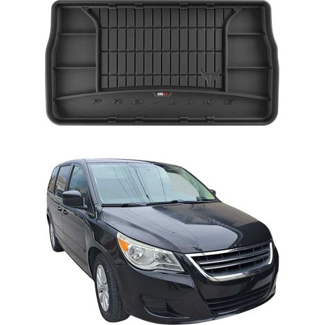 3D Tapis de Coffre Compatible avec VW Routan 2009-2013 OMAC Premium Noir (1/5)