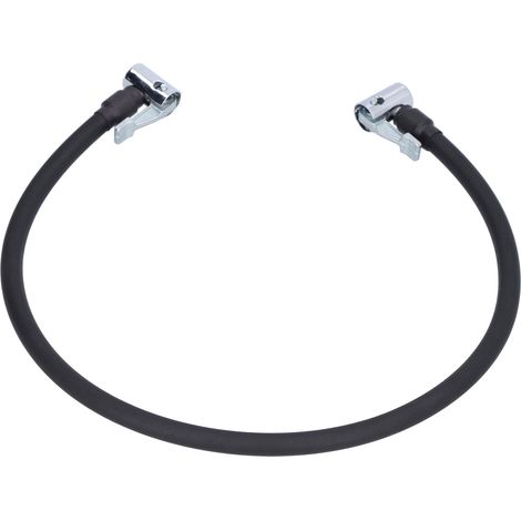 Tuyau en caoutchouc de 60 cm (23,6 po) pour pompe à air, raccord rapide à 2 extrémités, outil de gonflage pour voiture (1/5)