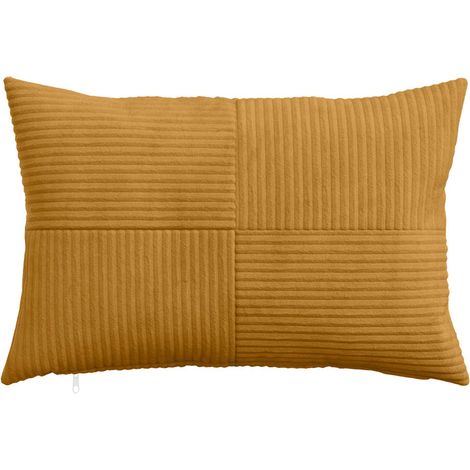 vidaXL Funda de almohada 6 pcs ALMELO Amarillo 30 x 50 cm pana (1/2)