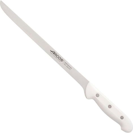 ARCOS cuchillo jamonero 27,5 cm blanco artika 151224 , Cuchillo jamonero 27,5 cm blanco Ártika, un cuchillo profesional diseñado para realizar cortes finos y precisos de jamón y ot (1/3)