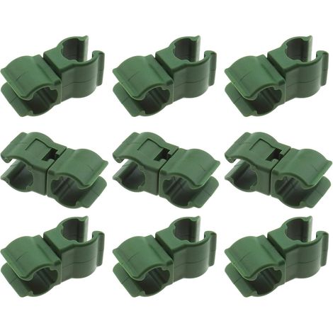 Lot de 50 connecteurs de treillis en rotin pour plantes grimpantes, jardin, verger, cage à tomates (11 mm) (1/5)
