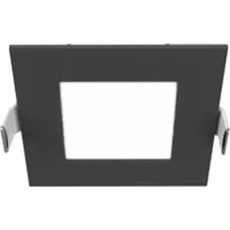 Downlight LED Empotrable Cuadrado Negro 12 x 12 cm  Foco LED 6 W CCT (1/5)