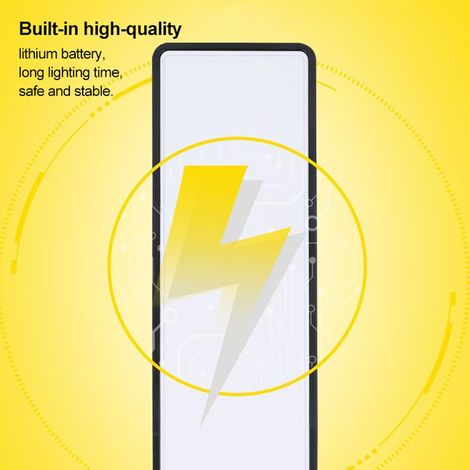 Plaque de porte lumineuse solaire à montage au sol avec numéro LED à double température de couleur (1/5)